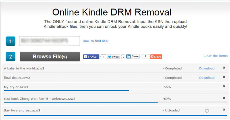 Azw drm removal online